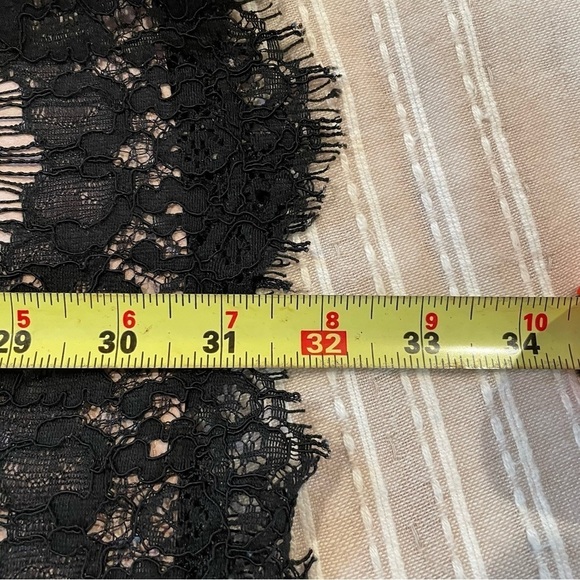 Dolce Vita Black Eyelash Lace Cutout Mini Dress Extra Small - Picture 14 of 14